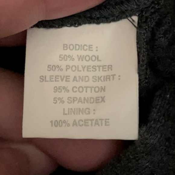 Phoebe Couture womens empire waist pleated wool scoop neck babydoll dress size 8 - Picture 12 of 12